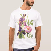 Peony en 2 Iris T Shirt (Voorkant)