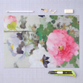 Peony en Butterfly (details), Watanabe Seitei Tissuepapier (Craft)