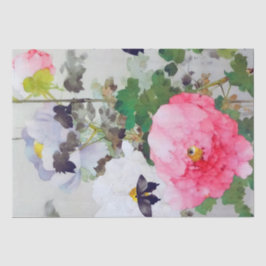 Peony en Butterfly (details), Watanabe Seitei Tissuepapier