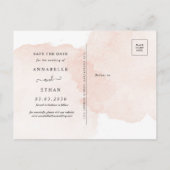 Peony en Gold Flowers Sla de datum-Briefkaart op Briefkaart (Achterkant)