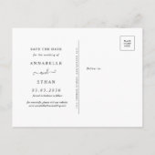 Peony en Gold Flowers Sla de datum-Briefkaart op Briefkaart (Achterkant)