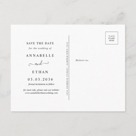 Peony en Gold Flowers Sla de datum-Briefkaart op Briefkaart (Achterkant)