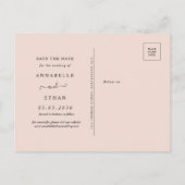 Peony en Gold Flowers Sla de datum op Briefkaart (Achterkant)