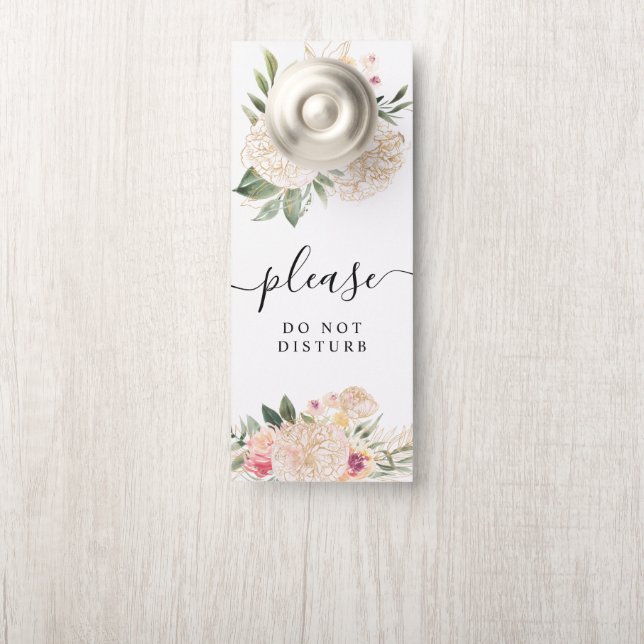 Peony en Gold Foil Blooms door Hanger (Op knop)