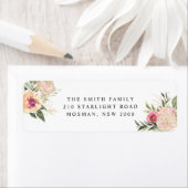 Peony- en Gold Foil-Blooms Etiket (Insitu)