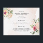 Peony en Gold Foil Flowers - Details Enclosure Car Informatiekaartje<br><div class="desc">Deze aanpasbare kaart met details is ontworpen om te coördineren met ons Peony- en Gold-collectie en biedt tal van roze en gouden pony's met een groen foliezakje op een waterverf achtergrond. Klik hierboven op de knop "AANPASSEN" voor een geavanceerdere aanpassing van dit ontwerp. Let op: de bladgoudfolie is het gedrukte...</div>