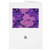 Peony en hydrangea in roze en violet (Achterkant)