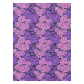 Peony en hydrangea in roze en violet tafelkleed (Voorkant)