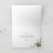 Peony en Hydrangea zullen mijn Bridesmaid zijn Kaart (Binnen)