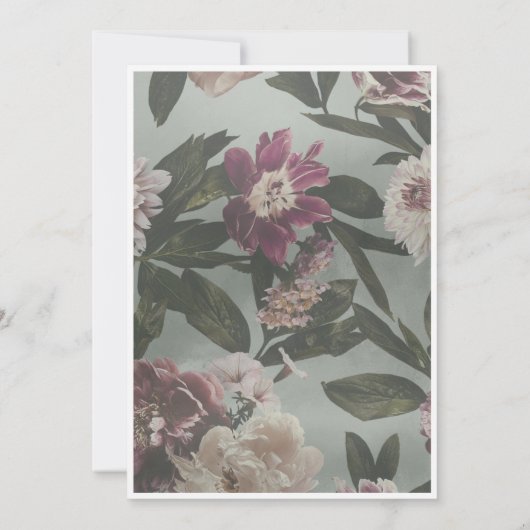 Peony en Roos Bedankkaart (Achterkant)