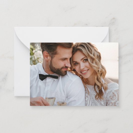 Peony en Roos Greenery Hartelijk dank Notitiekaartje (Achterkant)