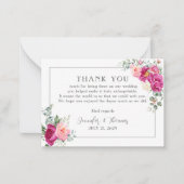 Peony en Roos Greenery Hartelijk dank Notitiekaartje (Voorkant)