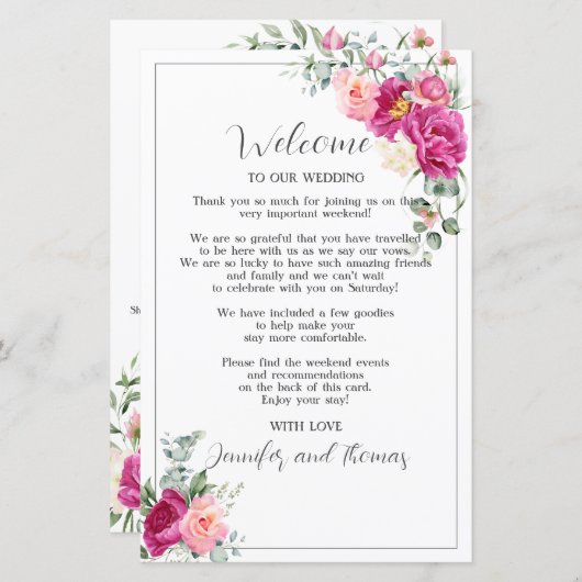 Peony en Rozen Eucalyptus Greenery (Voorkant / Achterkant)