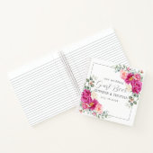 Peony en Rozen Eucalyptus Greenery Guest Book Notitieboek (Binnen)