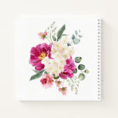 Peony en Rozen Eucalyptus Greenery Guest Book Notitieboek (Achterkant)