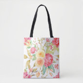 Peony en Rozen Tote Bag (Voorkant)