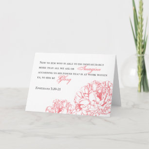 Peony Ephesians 3:20 Kaart