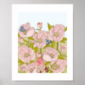 Peony Fairy House art print (Voorkant)