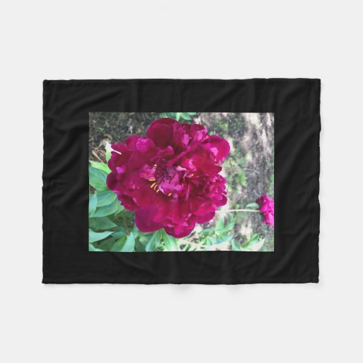 Peony Fleece Blanket (Voorkant (Horizontaal))