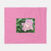 Peony Fleece Blanket (Voorkant (Horizontaal))