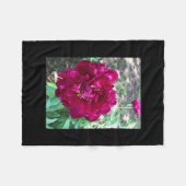Peony Fleece Blanket Deken (Voorkant (Horizontaal))