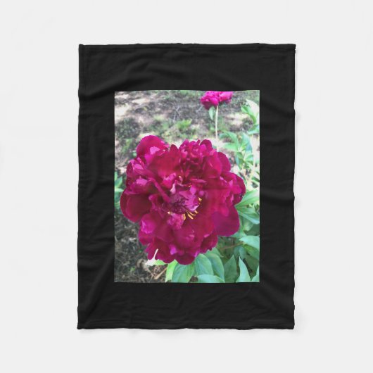 Peony Fleece Blanket Deken (Voorkant)