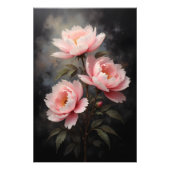 Peony Floral Artwork Foto Afdruk (Voorkant)