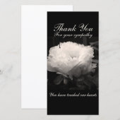 Peony Floral Foto Sympathie Bedankt voor je foto (Voorkant / Achterkant)