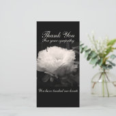 Peony Floral Foto Sympathie Bedankt voor je foto (Staand voorkant)