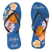 Peony Floral iets blauw Teenslipper Teenslippers (Voetbed)