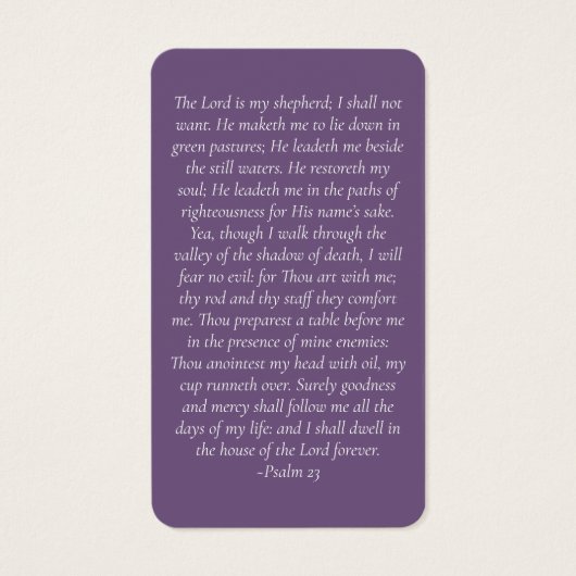 Peony Floral Memorial Prayer Card Visitekaartje (Achterkant)