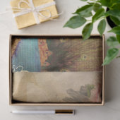 Peony Floral Peacock Blush Pink Gold Decoupage Tissuepapier (Geschenk)