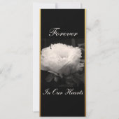 Peony Floral Photography 3 Funeral Announement Kaart (Voorkant)
