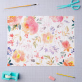 Peony floral Pink Pattern Antiek Weddings Tissue Tissuepapier (Craft)