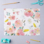 Peony floral Pink Pattern Antiek Weddings Tissuepapier (Craft)