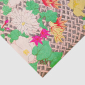 Peony Floral Print  Japans Retropatroon Tissuepapier (Detail)