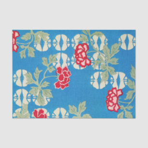 Peony Floral Print  Japans Retropatroon Tissuepapier