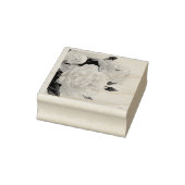 Peony floral stamp rubberstempel (Stempel)