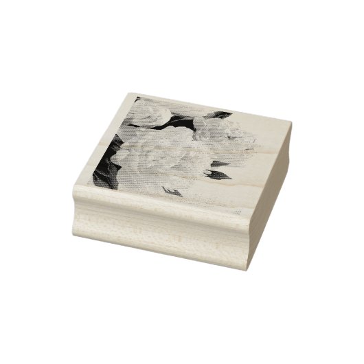 Peony floral stamp rubberstempel (Stempel)