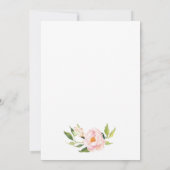 Peony Floral Wedding Invitation-2 Kaart (Achterkant)
