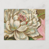 Peony Flower Briefkaart (Voorkant)
