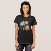 Peony Flower Floral Bouquet Lovers T-shirt (Voorkant volledig)