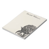  Peony Flower Illustralized Personalized Notitieblok (Linkerzijde)