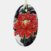 Peony Flower Japans tattoo design Keramisch Ornament (Rechts)