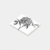 Peony Flower Line Art Floral Plant Decorative Post-it® Notes (Schuin)