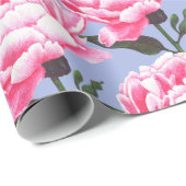 Peony Flower Pattern Pen Tekening Inpakpapier (Rol Hoek)