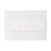 Peony Flower Pattern Wedding Uitnodigingen Wikkel (Achterkant Voorbeeld)