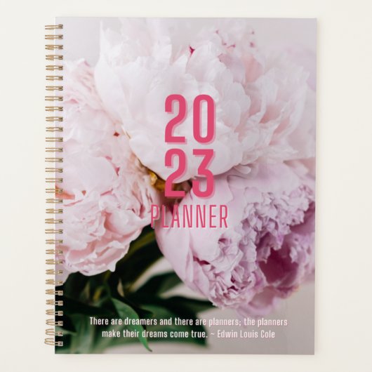 Peony Flower Planner (Voorkant)