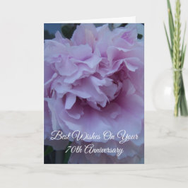 Peony Flower Specialized 70th Wedding Jubileum Kaart
