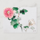 Peony Flower, Watanabe Seitei Briefkaart (Voorkant)